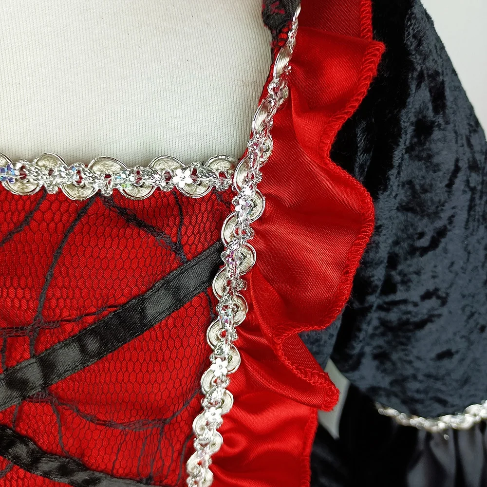 Lotiaan Vampir Kostüm Für Mädchen - Gothic Prinzessin Verkleidung Für Halloween