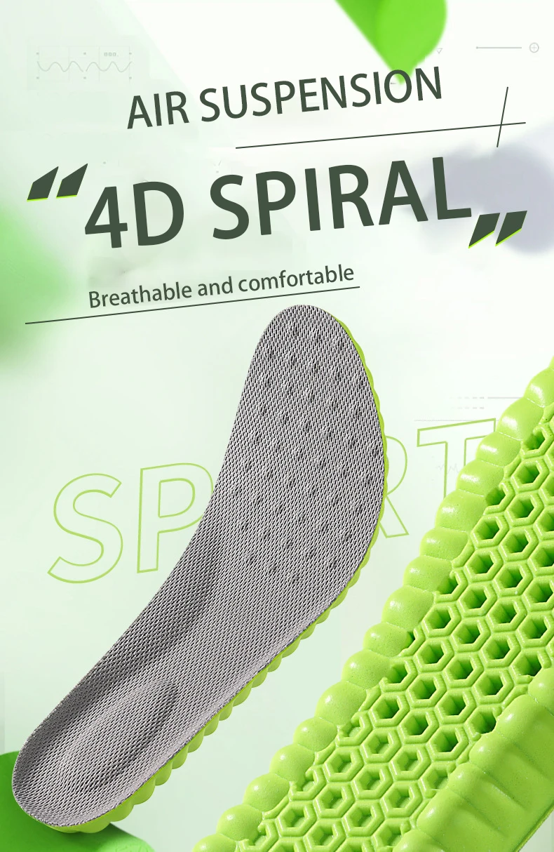 Shock Absorbing Insoles Soft Breathable Ventilation Pads