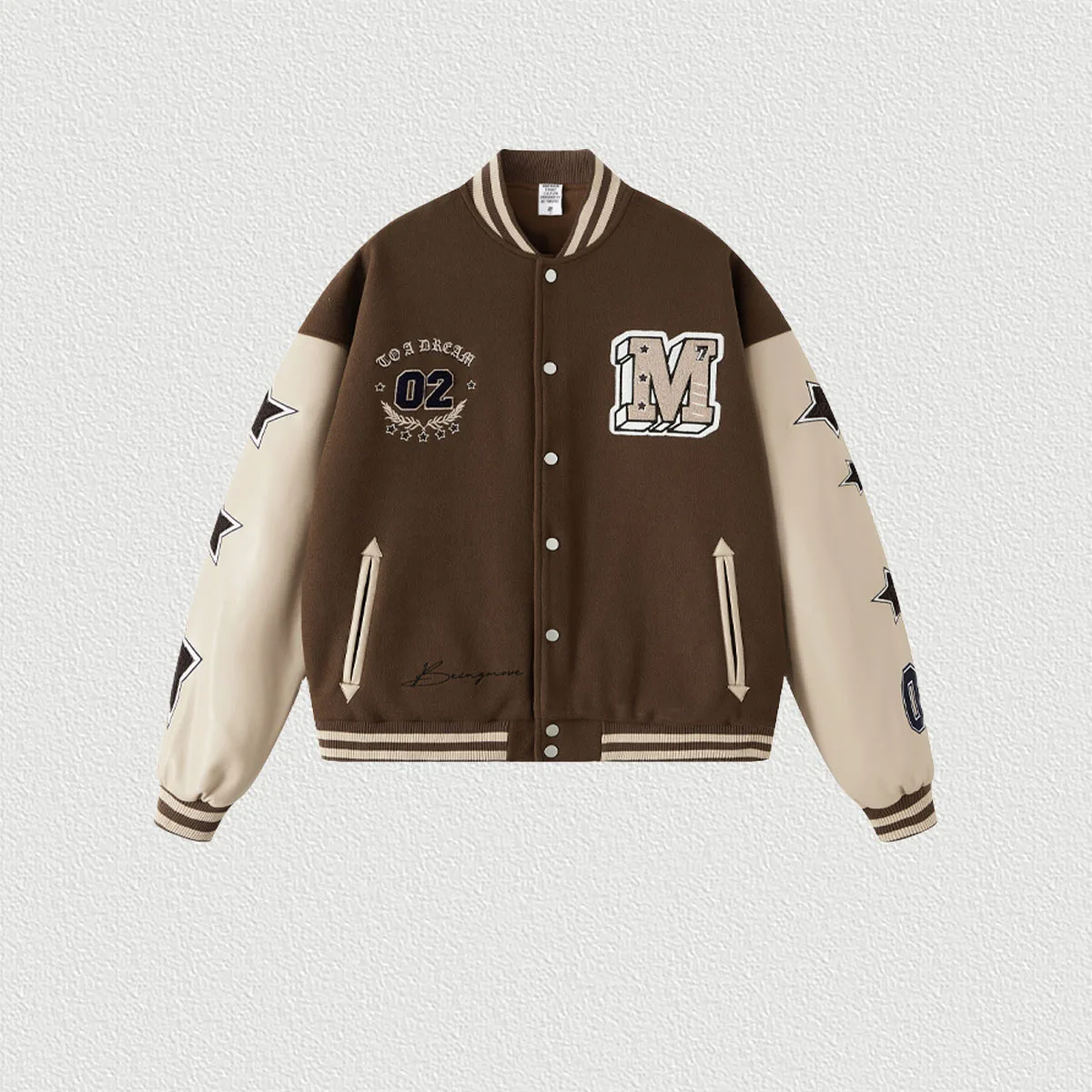 Custom Men's Varsity Baseball Letterman Jacket - Durable & Stylish