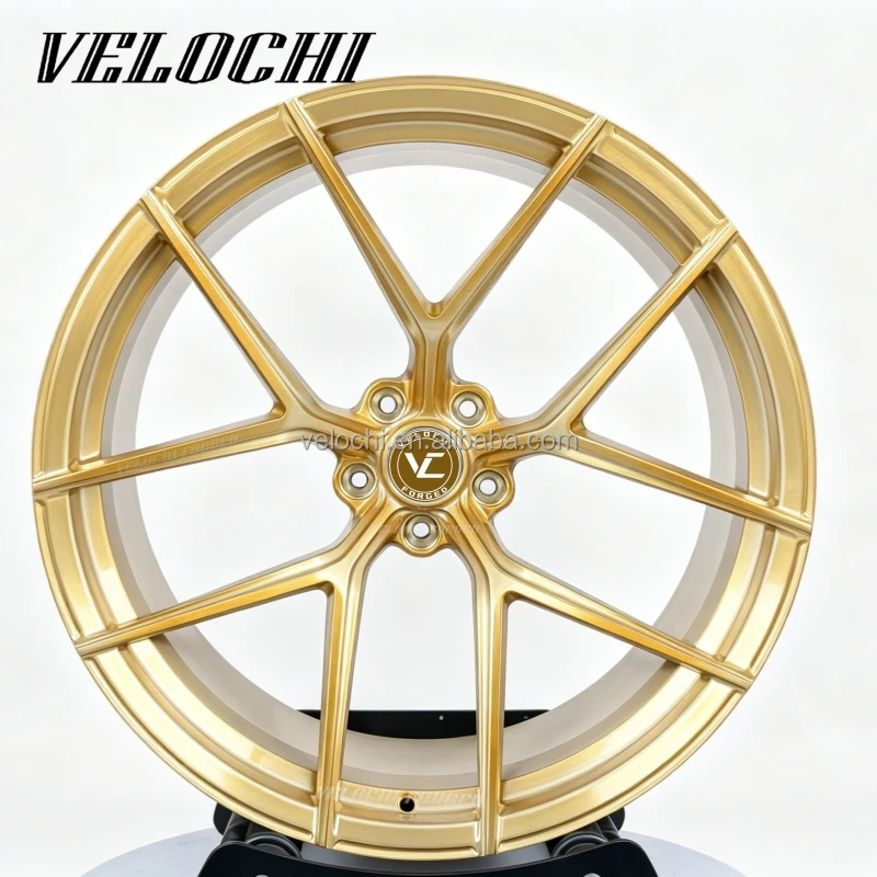 Velochi Custom Deep Concave Forged Brushed Polished 5x120 5x112 5x114.3 ...