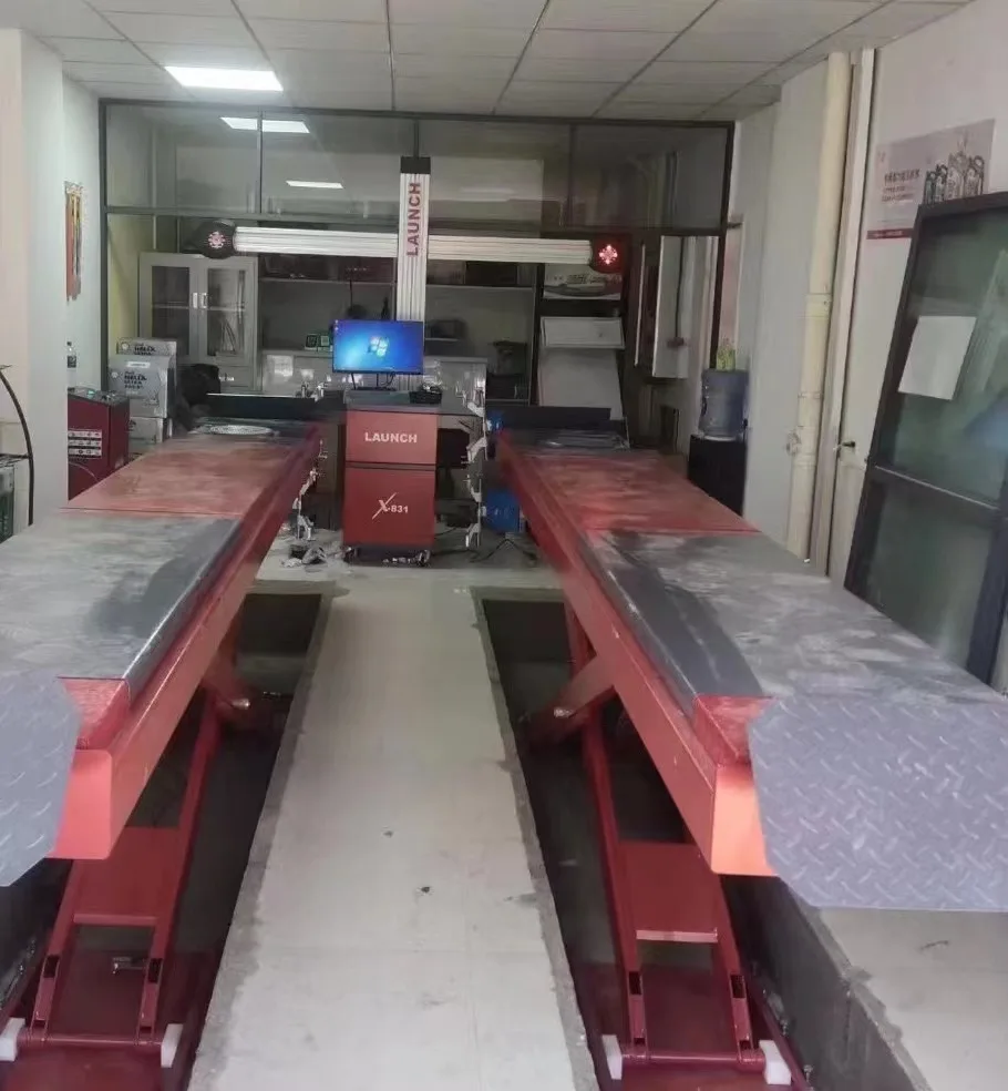 Launch X831 3D Wheel Alignmer & Underground Scissor Lift for Car ...