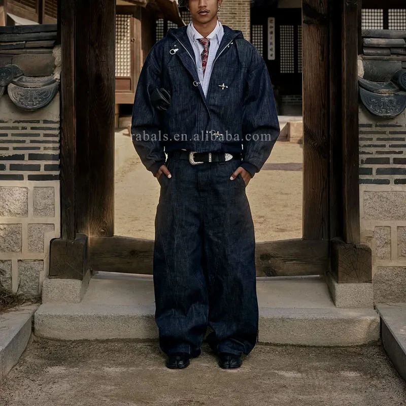 Designer Custom Cropped Zip up Raw Japanese Selvedge Vintage