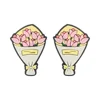 Bouquet of flowers Focal bead Pink SA220