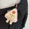 Strawberry pizza-keychain