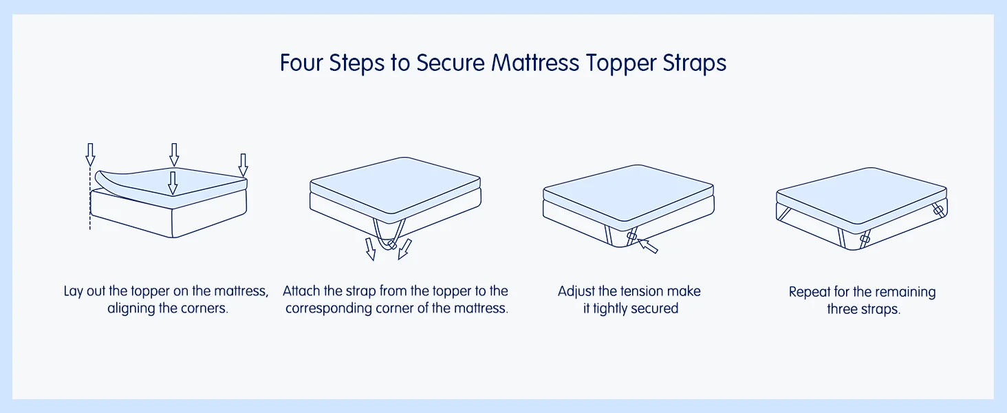 product breathable removable only memory foam mattress cover mattress topper protector with zipper closure-4