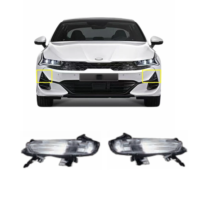 OEM high quality original auto parts car body kit front bumper LED DRL fog light lamp for KIA optima K5 2021