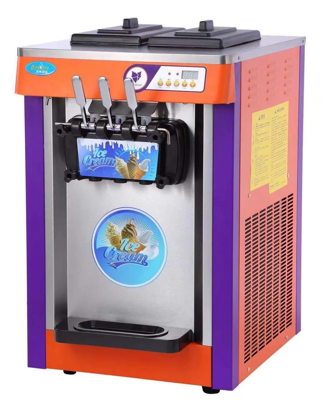 Table Top Commercial Ice Cream Machine Soft Ice Cream Maker With