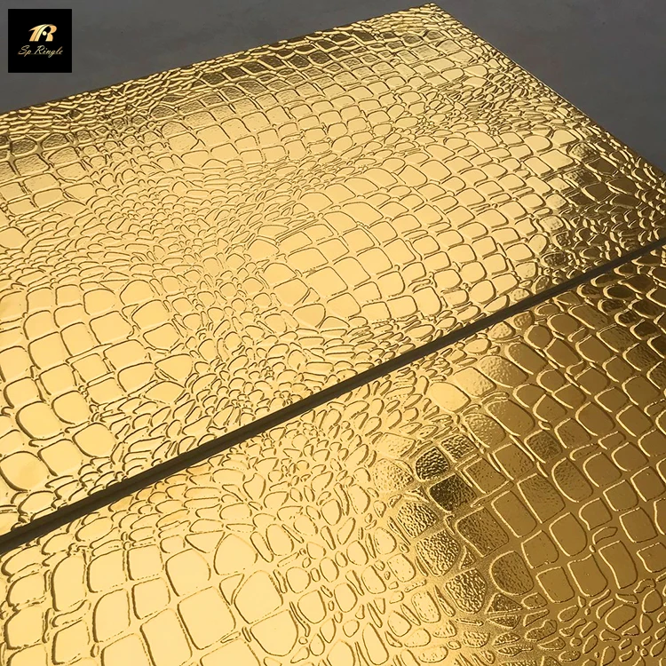 Springletile Luxury Tile Project Design House Solutions 3d Gold crocodile Leather Porcelain Grade Premium Tiles in Turkey