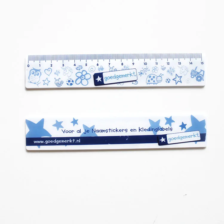 Производитель предоставляет 15 см на заказ мультфильм Рекламные персонализированные линейки