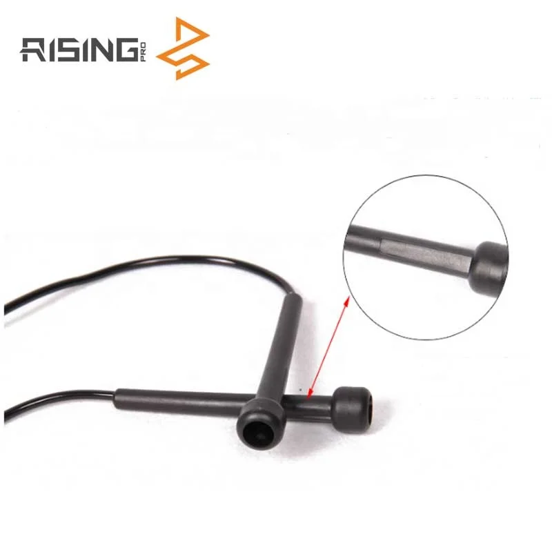 Rising Fitness Customizable Skipping Jump Rope Training Rope PP Handle Light Steel PVC Material Custom