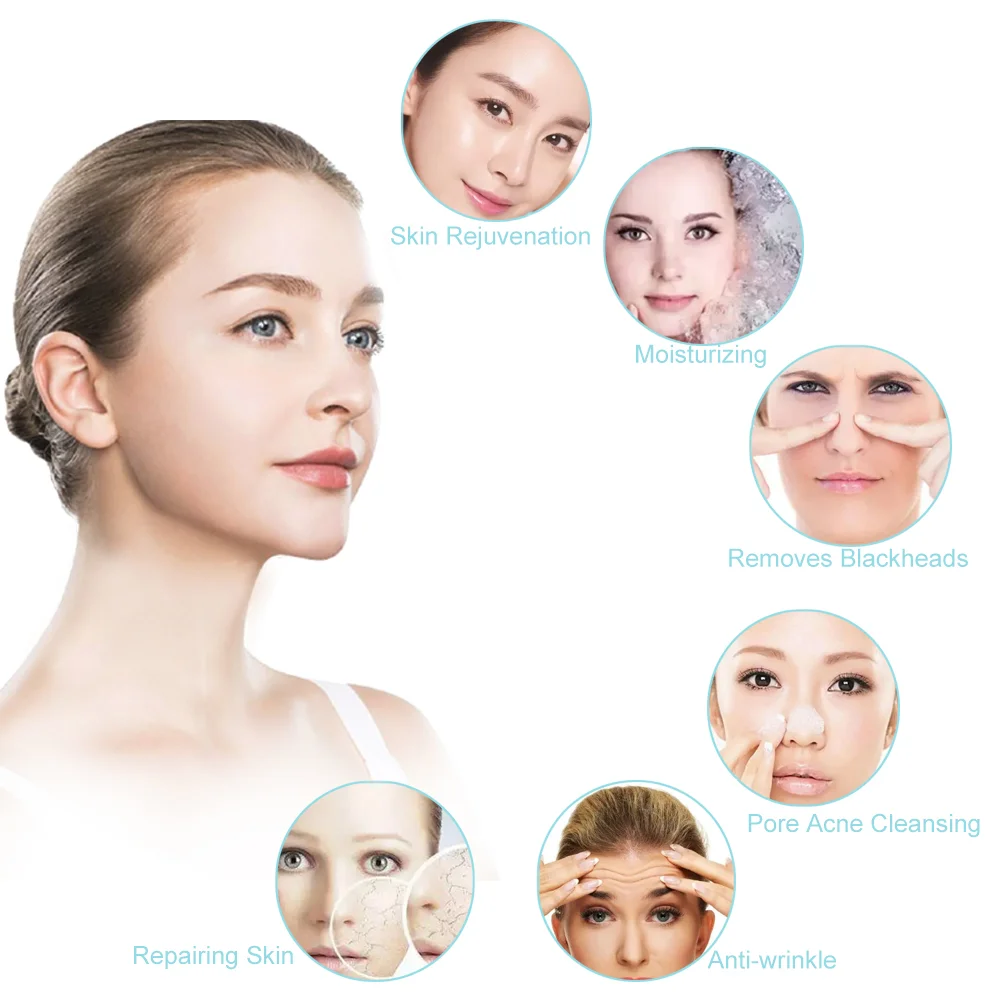6 in 1 Aqua Peel Skin Scrubber Hydro Facial Micro Dermabrasion Hydra Therapy Home Use Dermabrasion Facial Machine  