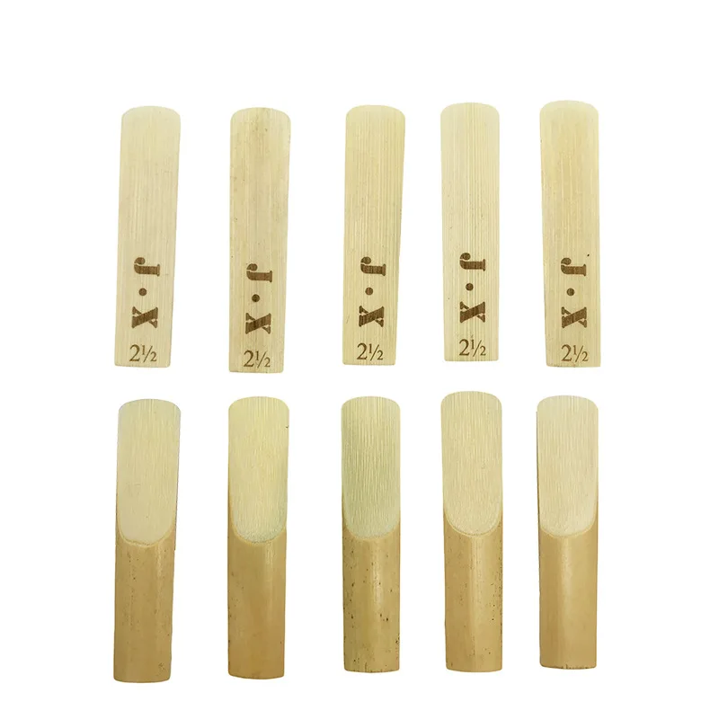 Sax Blowing Reeds 10pcs Eb Alto Saxophone Reeds Strength 2/2.5/3 Woodwind Instrument ...