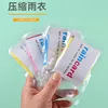 English version: One pack of cards; Raincoat color random.