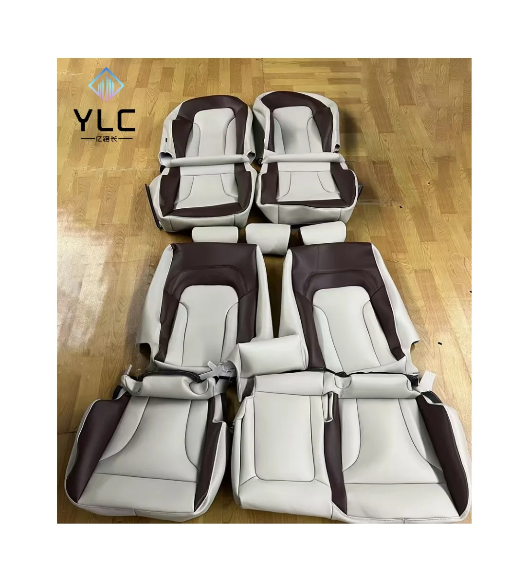 Фабричный новый дизайн роскошный оригинальный чехол для автомобильных сидений алмазная строчка индивидуальные кожаные чехлы AudiQ5 10-17