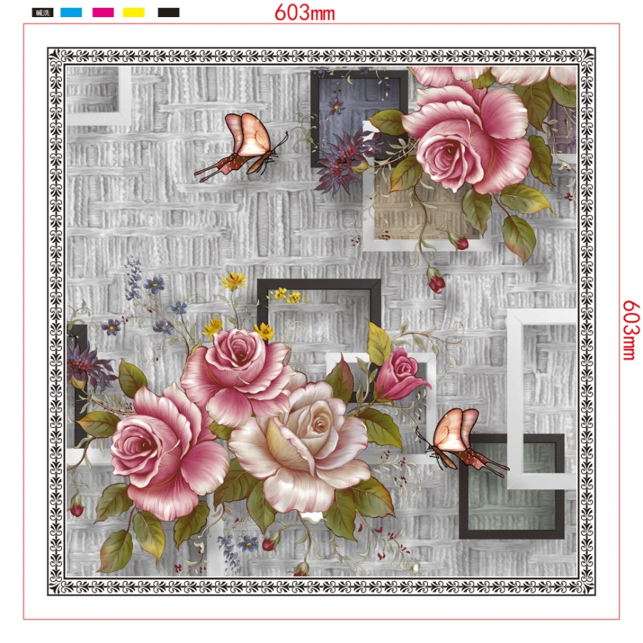 Halong Color Design Printed Transparent Hot Stamping Foil Ceiling for Plastic Pvc Panel