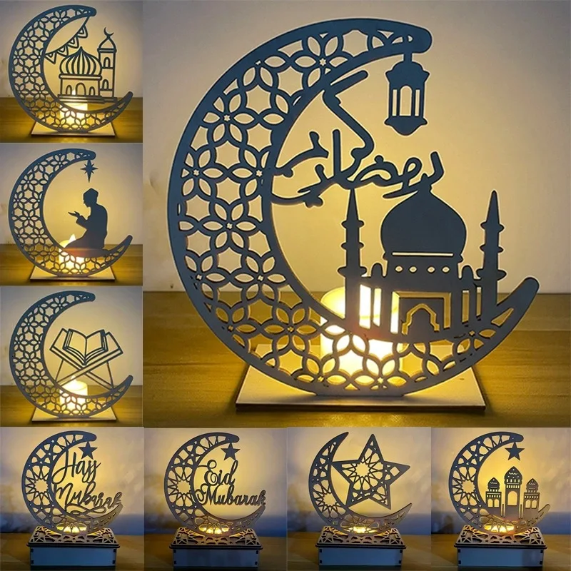 Alibaba.com: 2025 LED Lantern Wood Light for Ramadan Decorations, Eid ...