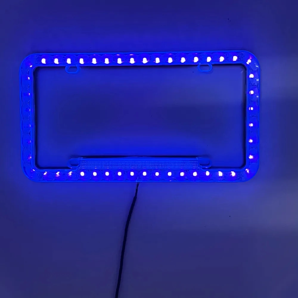 License Plate Frame Custom Logo Scrolling Led License Plate Frame With Led Light supplier