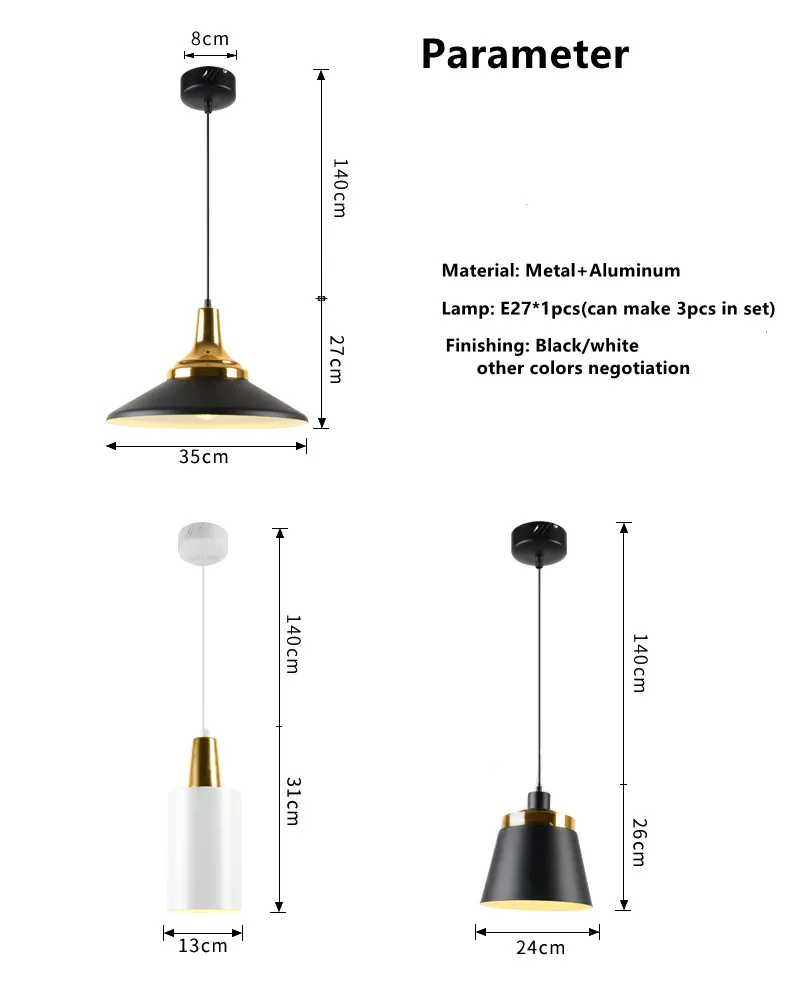 Turkish light bar pendant lighting indoor BLACK fixtures metal shade vintage industrial pendant lamp