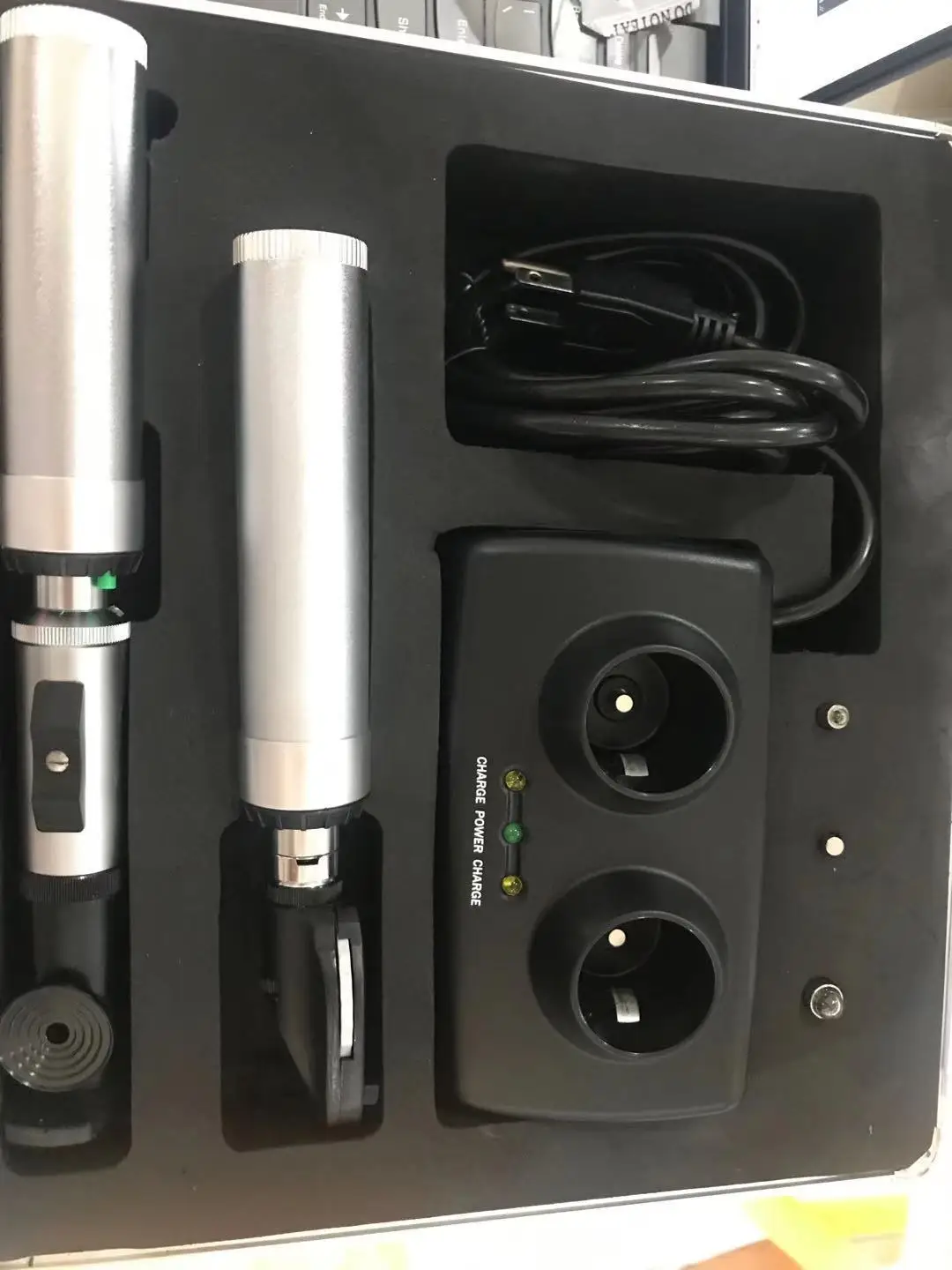 Rightway Brand Ophthalmic Rechargeable Retinoscope and Rechargeable Ophthalmoscope Set YZ-11D and YZ-24B