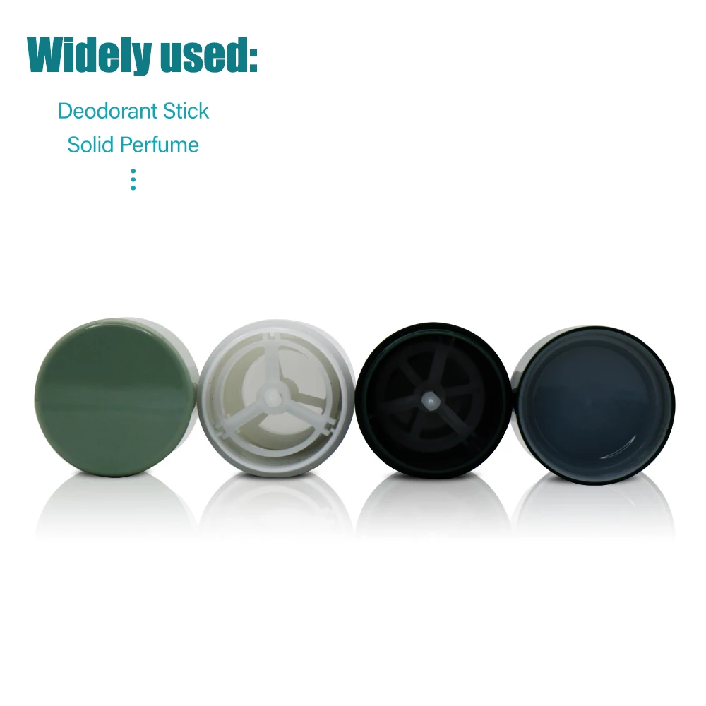 Custom Color ABS PP PCR Empty Sustainable 30g 50g 75g Yellow Deodorant Stick Container Packaging