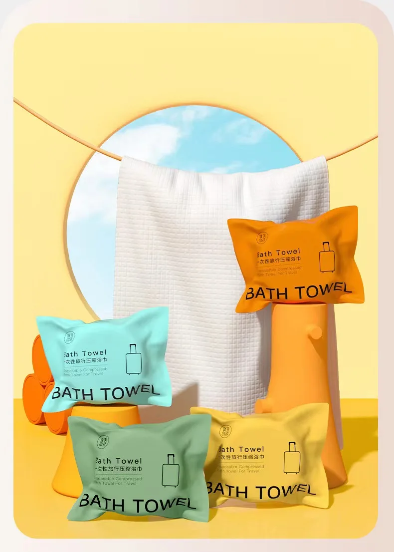 Compressed Bath Towel Thickened And Increased Disposable Portable ...