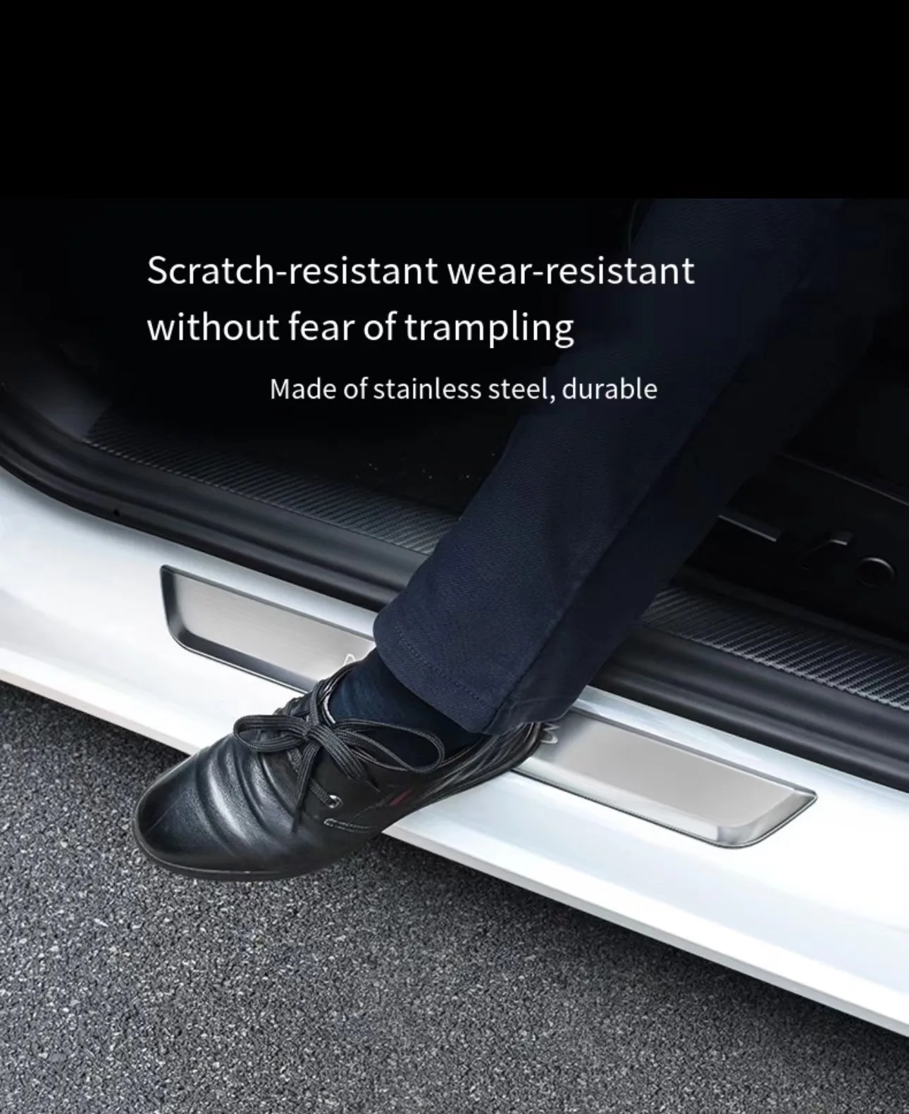 Tesla Model 3/y Car Led Light Door Sill Plate Pedal Wireless