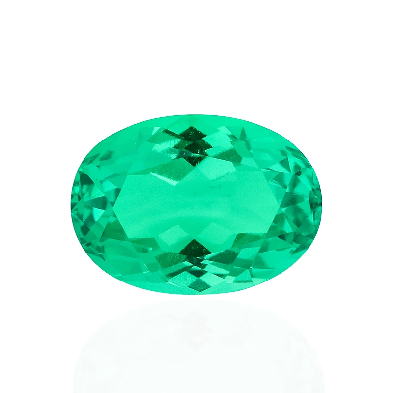 Lab Grown Emerald Gemstone Oval Cut Loose Colombian Emerald Price