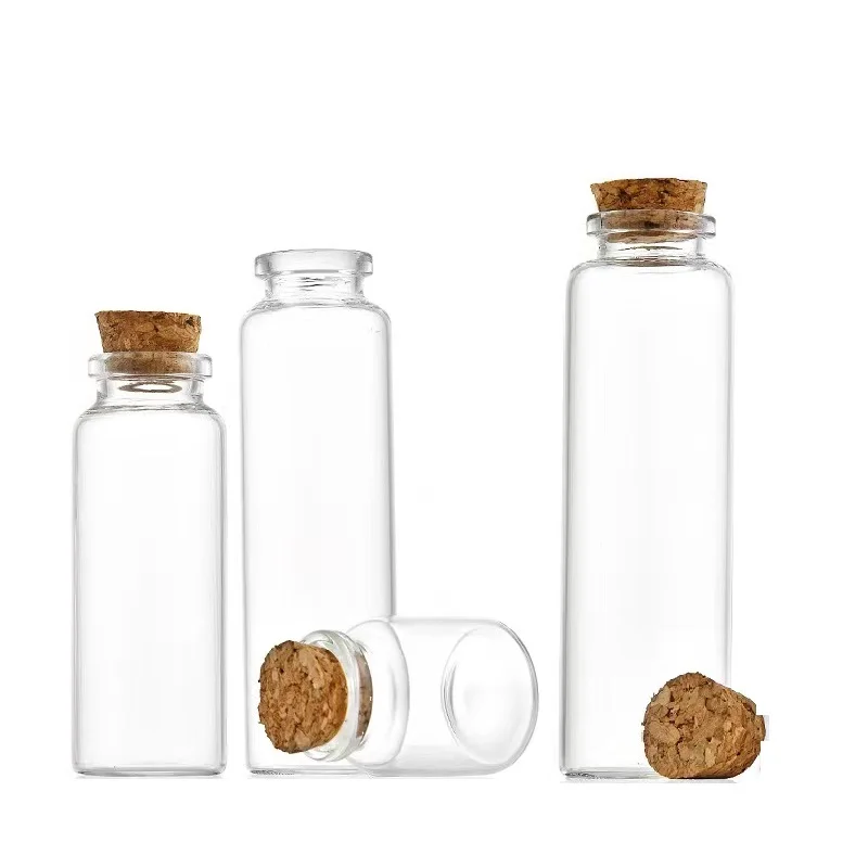 Clear Drifting Bottles 20ml 30ml 50ml 65ml 90ml Clear Glass Wishing ...