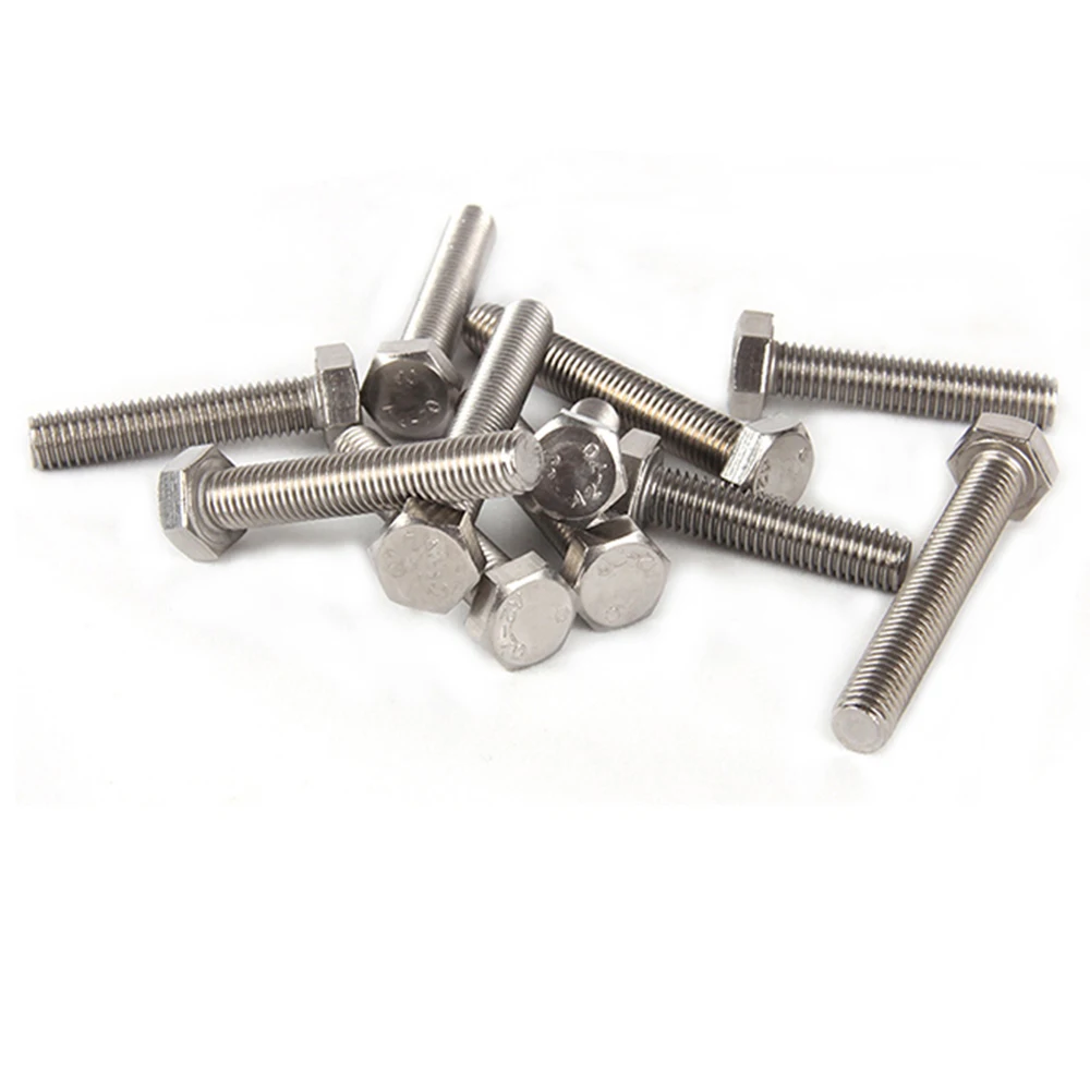 Din933 External Hex Hexagon Head Screws Full Threaded The 304 Stainless ...