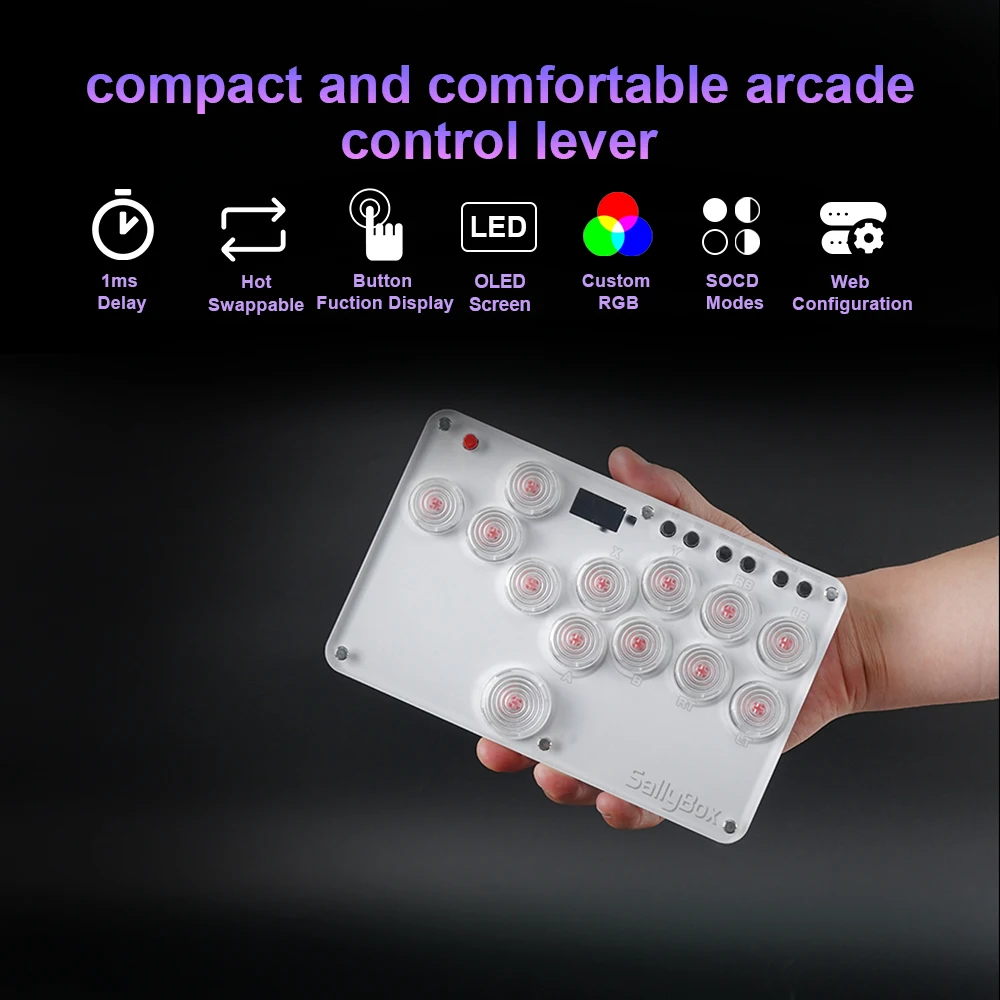 Mini Hitbox WASD SOCD Fighting Stick SallyBox LED Light Controller Game  Controller for PC/PS3/PS4/PS5/XBOX/Switch/Android| Alibaba.com