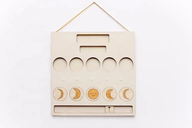 Календарь для погоды, календарь, ежедневный график, материалы для домашнего обучения Монтессори Вальдорф, сенсорные игрушки, настенный календарь для детей