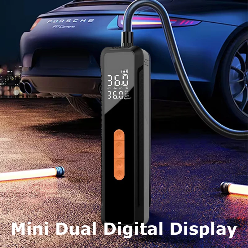 Fast Inflation Pump 150PSI Rechargeable Air Compressor Pump Electric Car Inflator Digital Screen Air Pump Cordless Tire Inflator