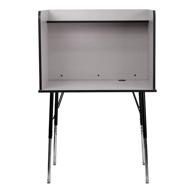 School Library Furniture Classroom Table Study Carrel Anti-Cheating Exam Table With Clapboard