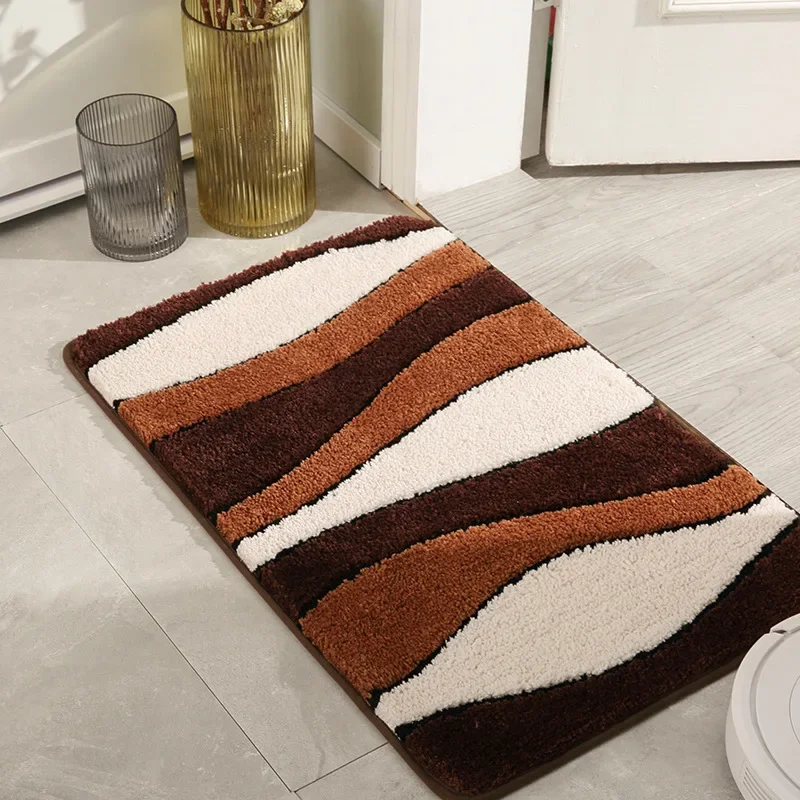 Cheap Wholesale Microfiber Bathroom Rug Non Slip Super Absorbent Blank Door Mat Soft Fluffy Mat