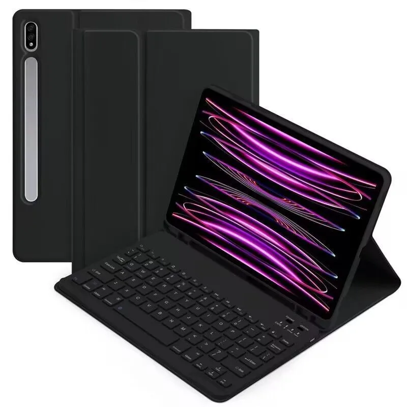 Tablet case with keyboard for Samsung 12.4 S7  plusFE  keyboard with pen slot case Touch flexible ALF-073 Laudtec details