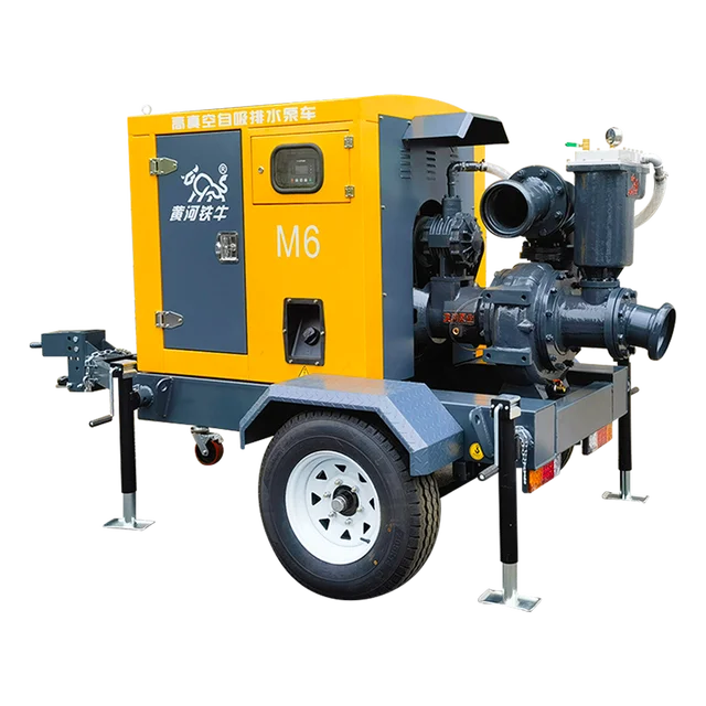 100kkw silent water pump generator diesel engine for Mobile Urban drainage