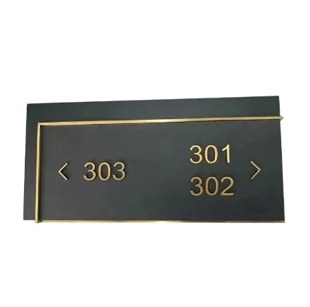 Large Office Wall Name Plates Copper House Signs Custom Made Etched ...