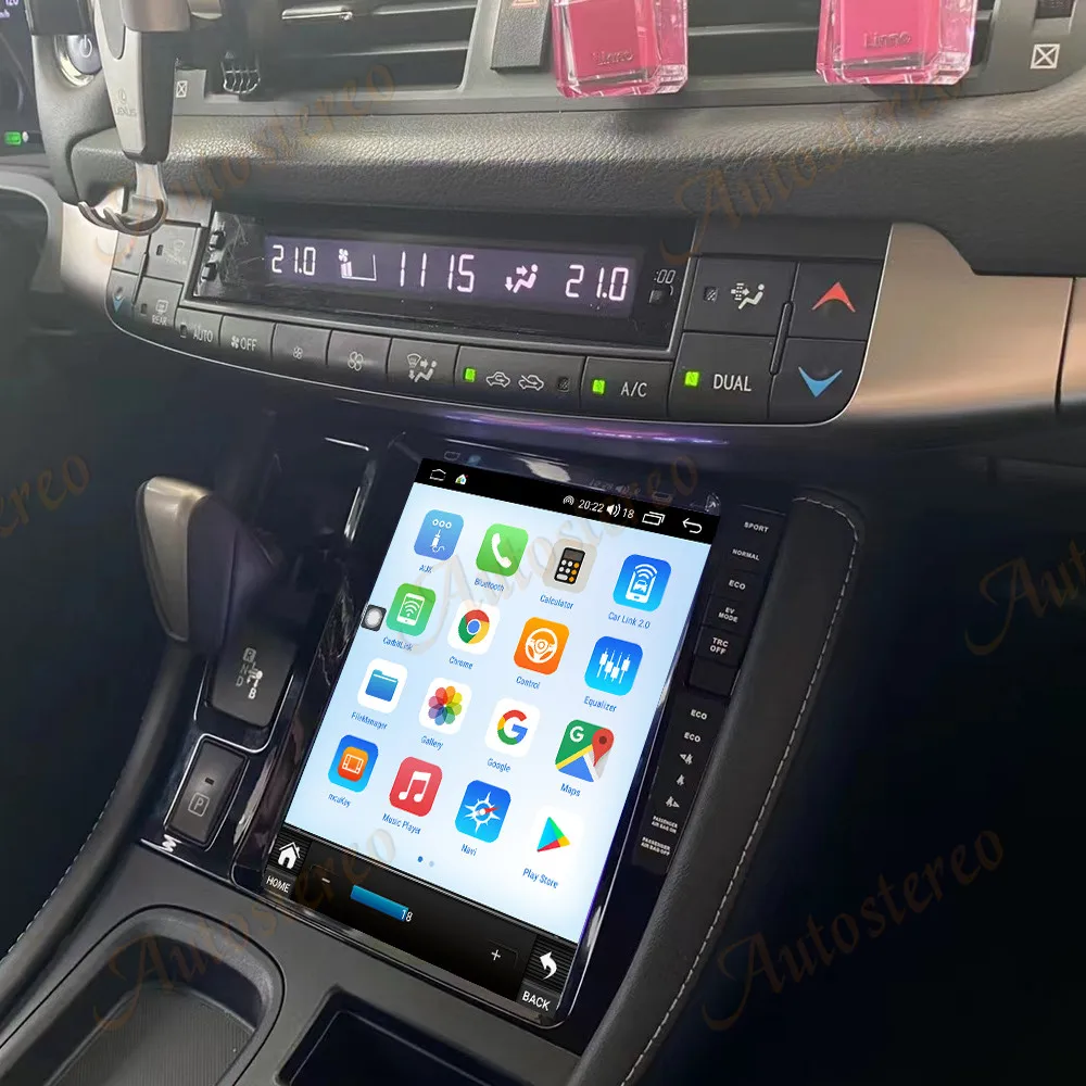 レクサス CT200H アンドロイドナビ CarPlay カスタム カーナビ レクサス CT200/CT200H (2011-2022)用 Teslaスタイル Android 12