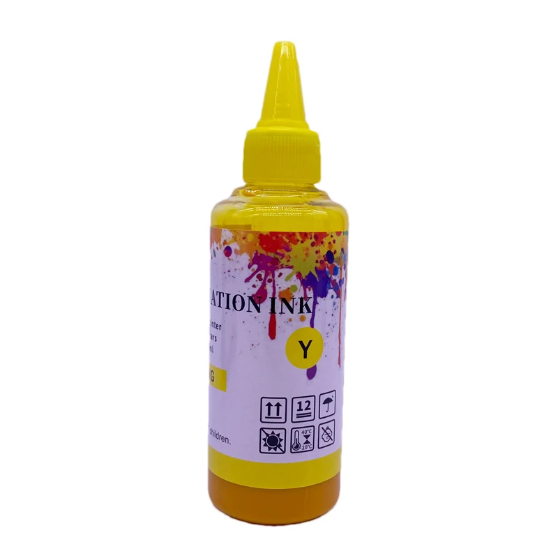100ML Bottle Premium Refill Sublimation Ink Compatible for Epson 6 Color Inkjet Printer Printing Sublimation Ink