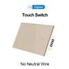 US No Neutral Wire TouchZigbee Gold