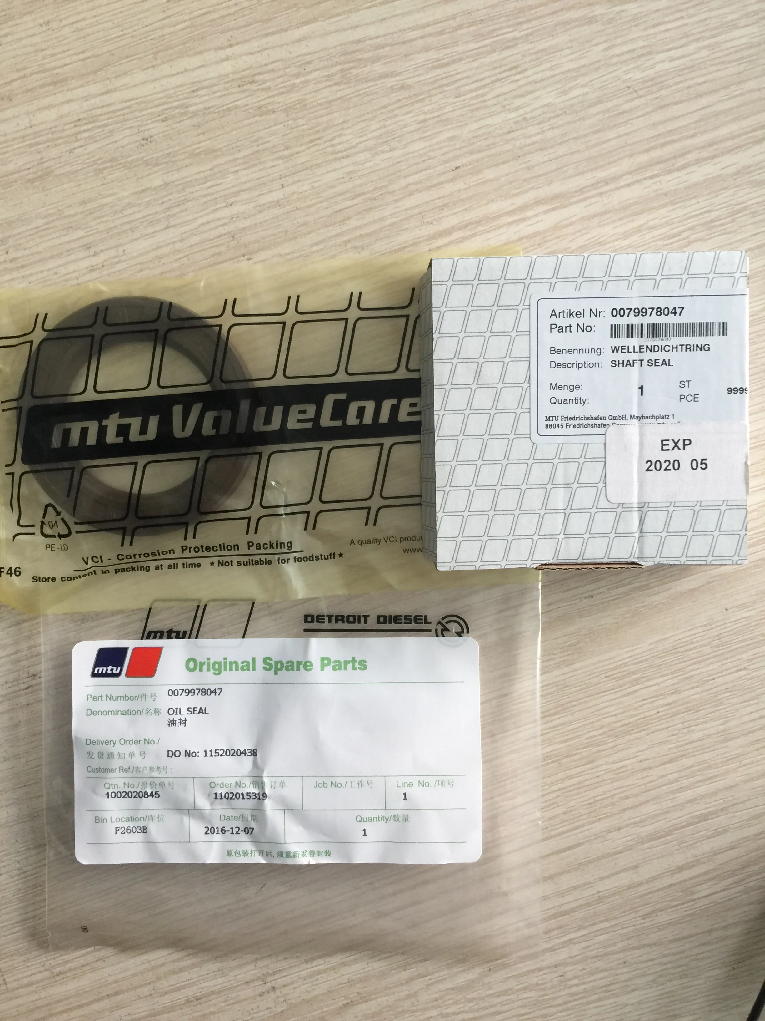 Original MTU spare parts 0079978047 SHAFT SEAL| Alibaba.com
