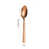 Cuchara de mesa de oro rosa