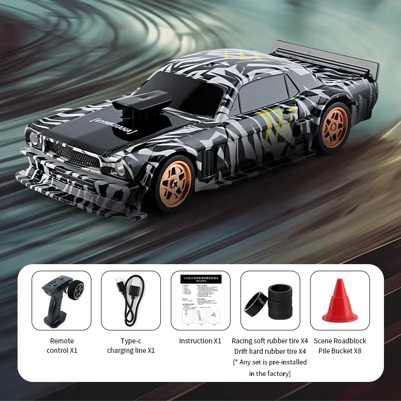 1/43 Scale High Speed Electric Remote Control Racing Car Mini Rc Drift Drive Car for Boy Christmas Gift