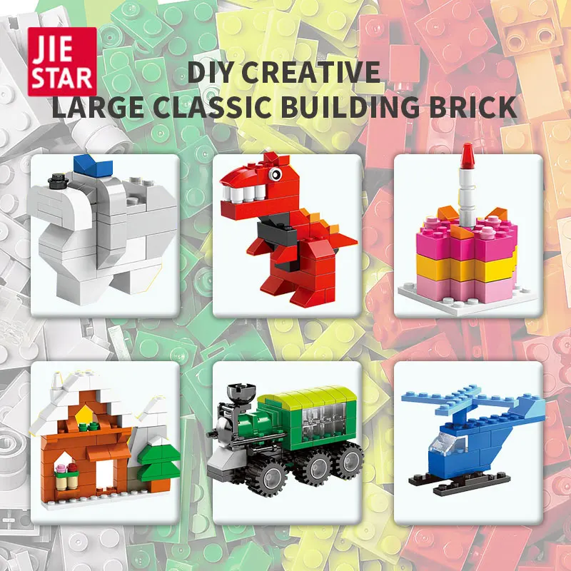Jiestar Classic Large Creative Brick Bulk Building Block Set Generic