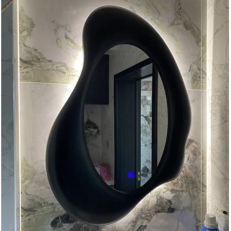 75X50cm  Led Light Simple Modern  Mirror Entrance Art Modeling Makeup Decorative Mirror