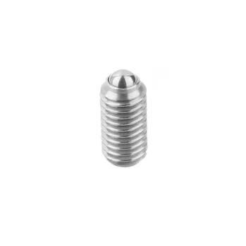 S304 316 Hot Sale Slotted Flange Head Press Fit Spring Ball Plunger