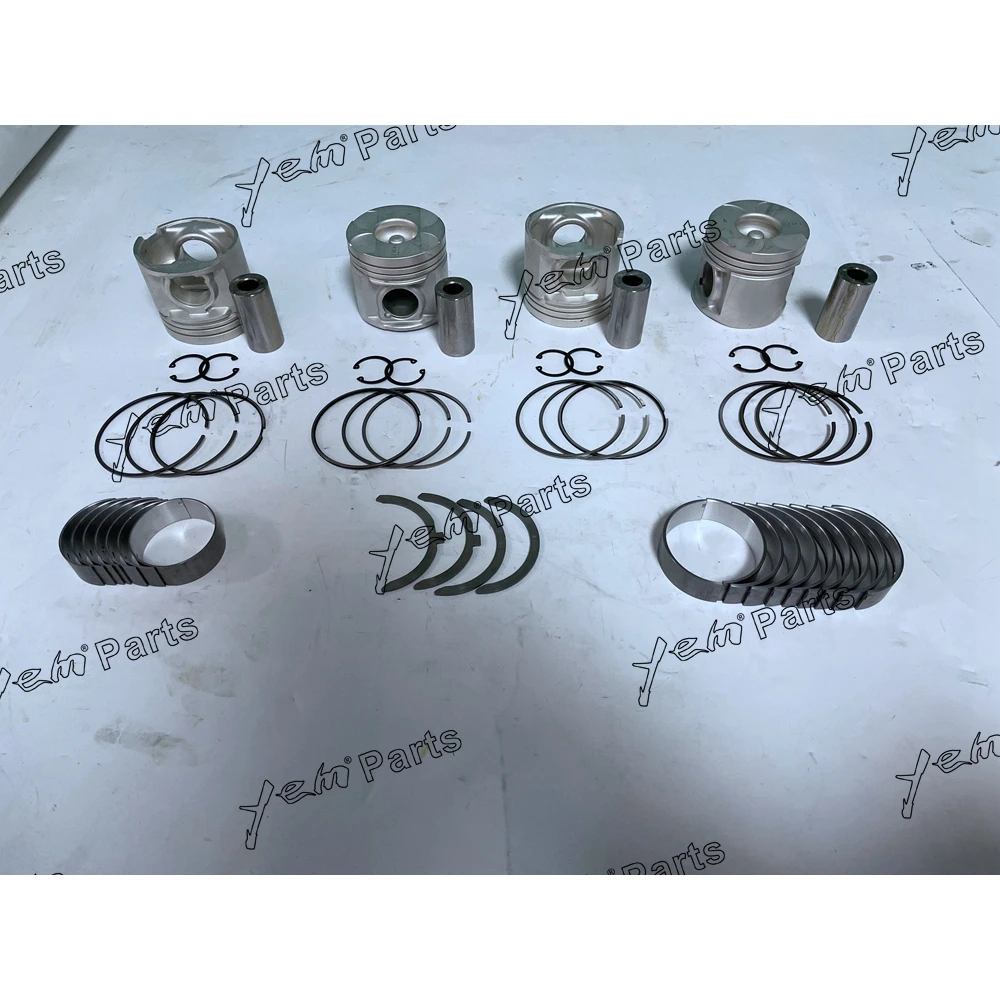 Factory Supply Construction Machinery Parts Overhaul With Piston Rings Bearings For Toyota 2KD Construction Machinery Parts