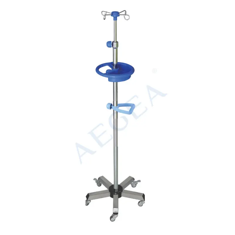 AG-IVP008 wholesale hospital stainless steel infusion stand manufacture