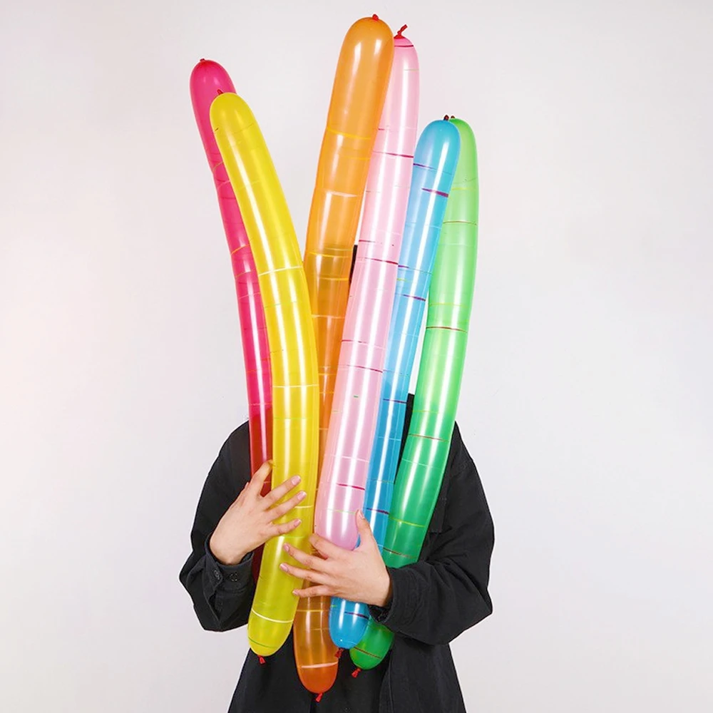 Thickened Rocket Balloons Can Fly with Irregular Elongated Balloons Decoration Children's Toys Colored Rocket Latex Balloons