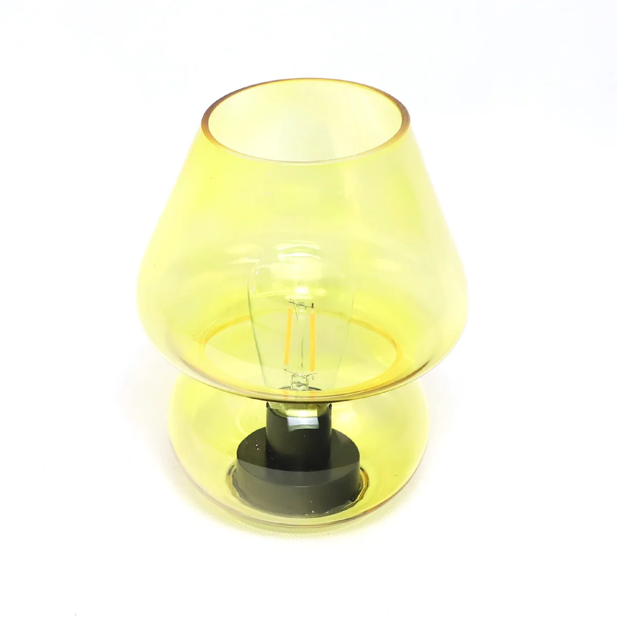 Perfect Home Decor Bedroom Bedside Nightstand Lamp Translucent LED Glass Mushroom Nightstand Table Light